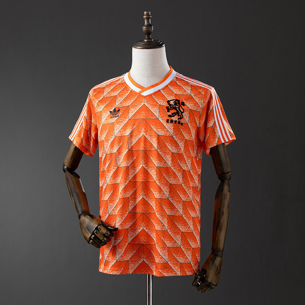 Camisola Paises Baixos 1988 Principal Versão Adepto