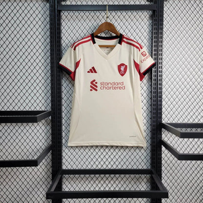 Camisola LIV 2025-26 Alternativa Beje Versão Mulher
