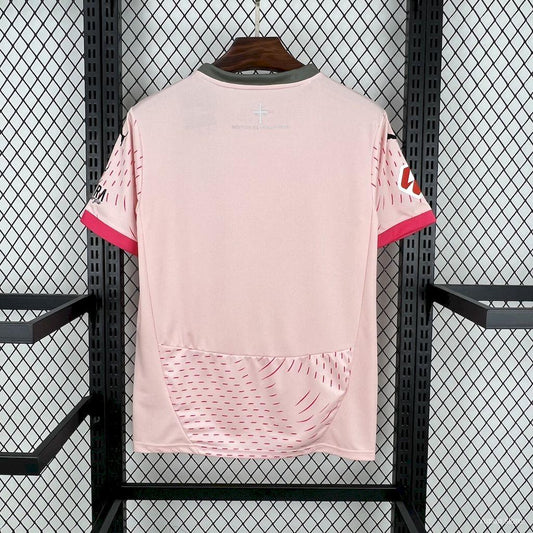 Camisola Real Sporting de Gijón 2024-25 Alternativa Rosa Versão Adepto