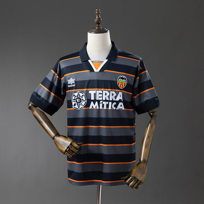 Camisola Valencia FC 1999-00 Alternativa Cinzenta Versão Adepto