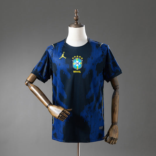 Camisola Brasil 2026 Alternativa Azul Versão Adepto