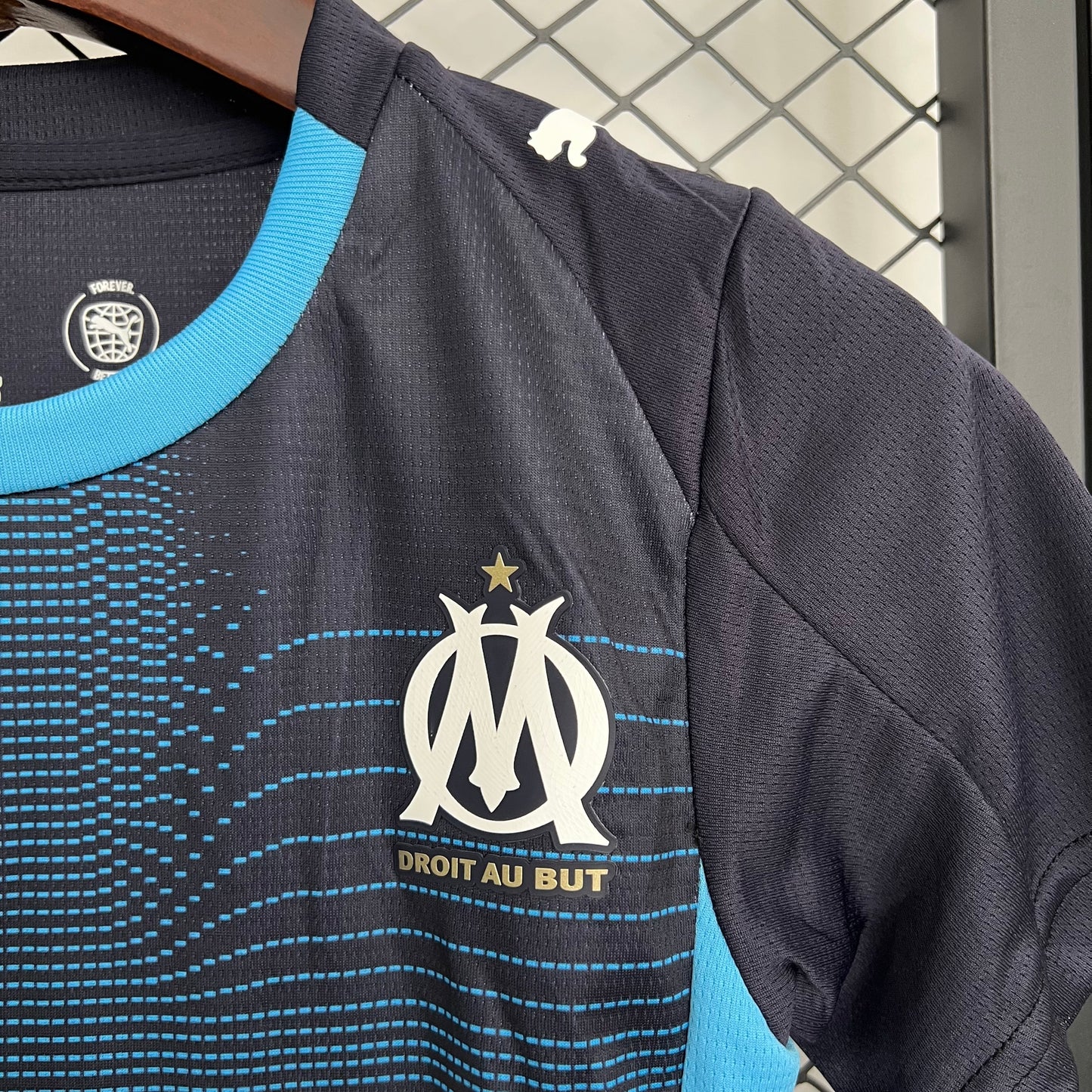 Kit Criança Olympique Marselha 2025-26 Alternativo