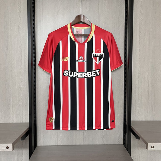 Camisola São Paulo FC 2025-26 Alternativa Riscas Versão Adepto