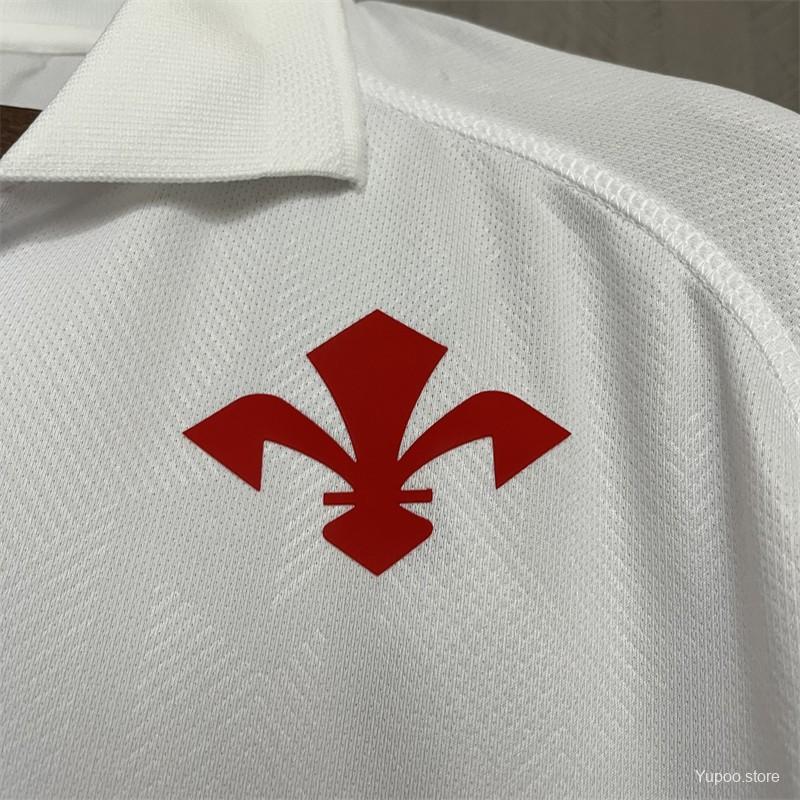 Camisola ACF Fiorentina 2024-25 Alternativa Branca Versão Adepto