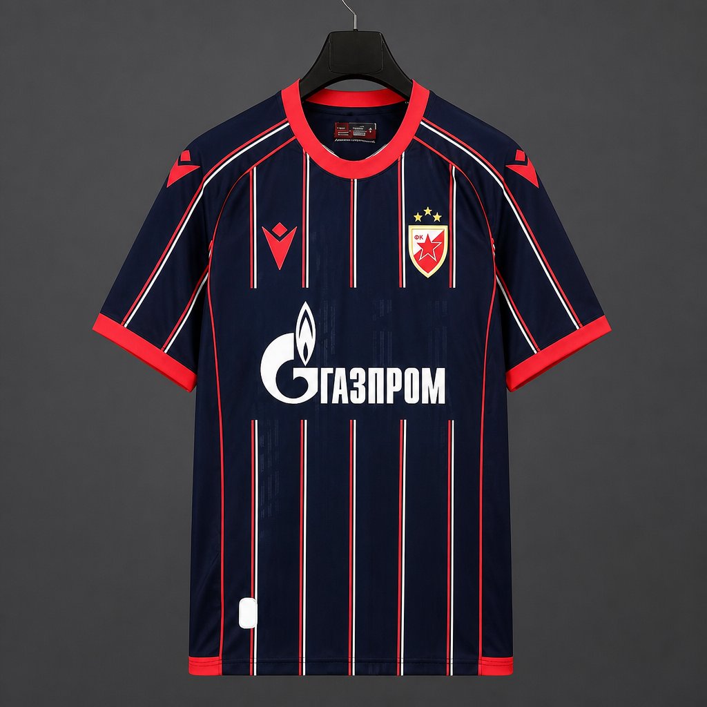 Camisola FK Estrela Vermelha 2026-27 Alternativa Azul Versão Adepto