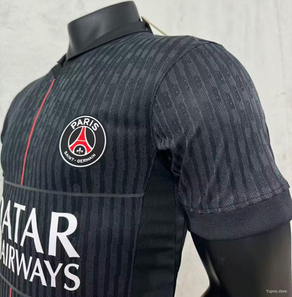 Camisola FC Paris Saint-Germain 2025-26 Alternativa Preta Versão Jogador