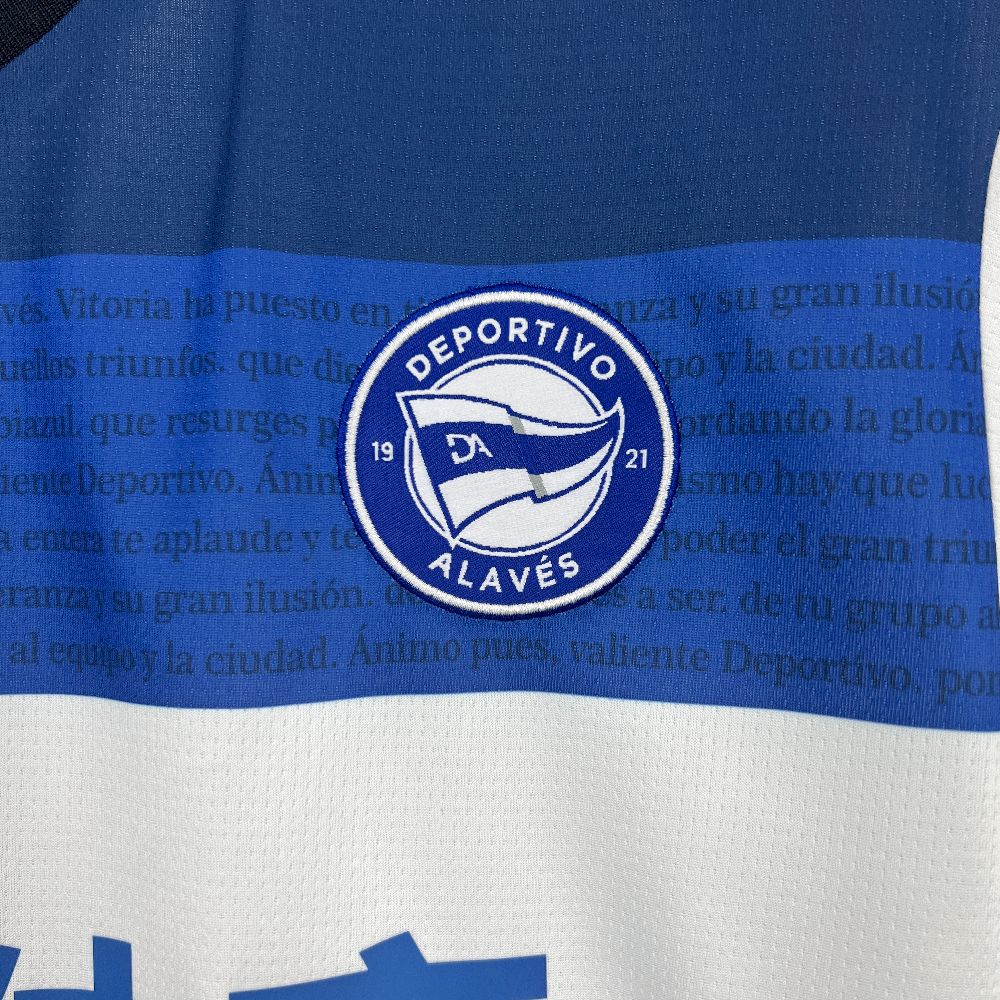 Camisola Deportivo Alaves 2025-26 Alternativa Branca Versão Adepto