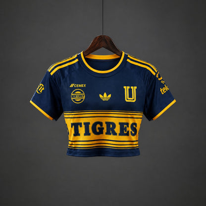 Crop Top Mulher Tigres UANL 2026-27 Alternativo Azul