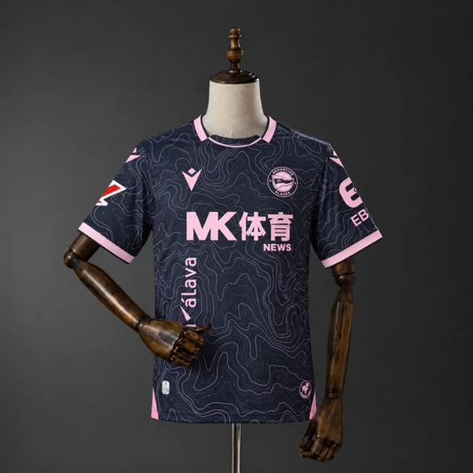 Camisola Deportivo Alaves 2026-27 Alternativa Preta Versão Adepto
