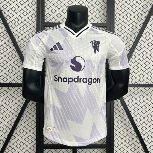 Camisola M-United 2025-26 Alternativa Branca Versão Jogador