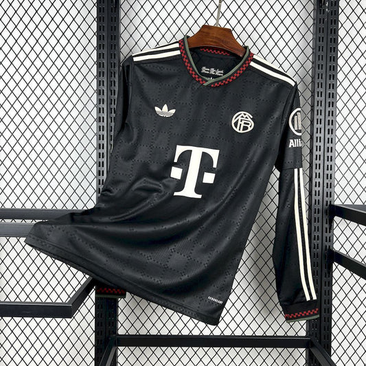Camisola FC Bayern 2025-26 Alternativa Preta Versão Adepto