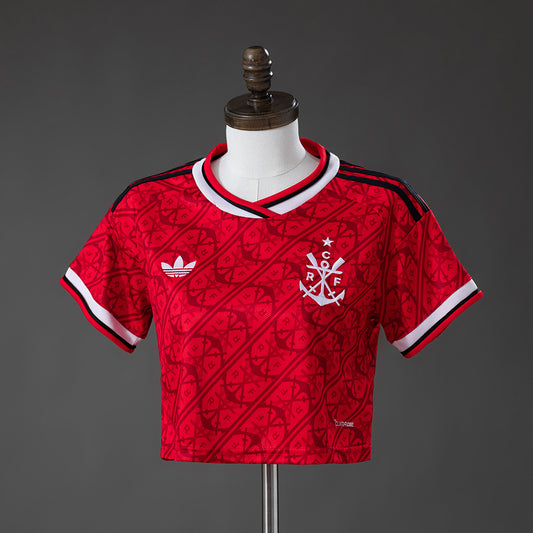 Crop Top Mulher CR Flamengo 2026-27 Alternativo Vermelho