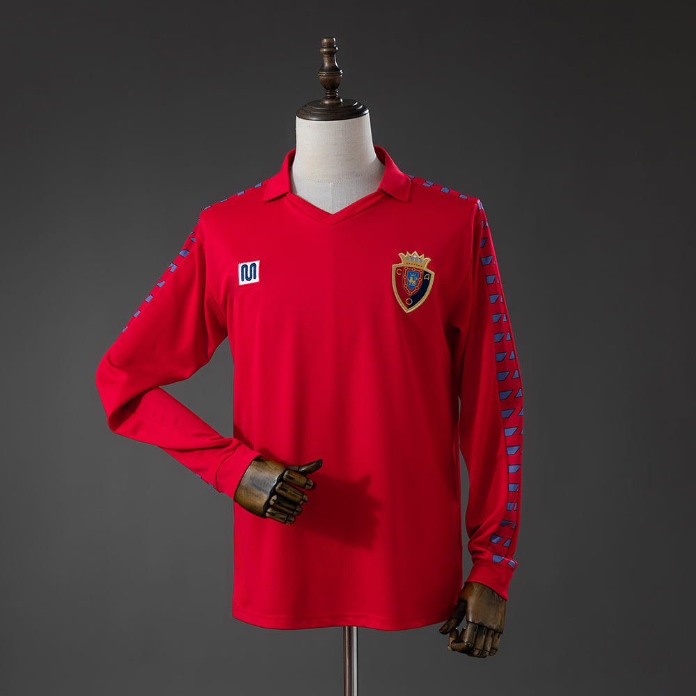 Camisola Manga Comprida CA Osasuna 1983-84 Principal Versão Adepto