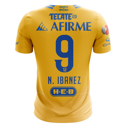Camisola Tigres 2024-25 Principal Versão Adepto N. IBANEZ #9