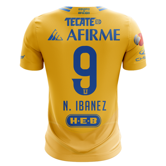 Camisola Tigres 2024-25 Principal Versão Adepto N. IBANEZ #9