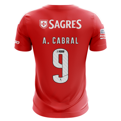 Camisola S.L.B. 2024-25 Principal Versão Adepto A. CABRAL #9
