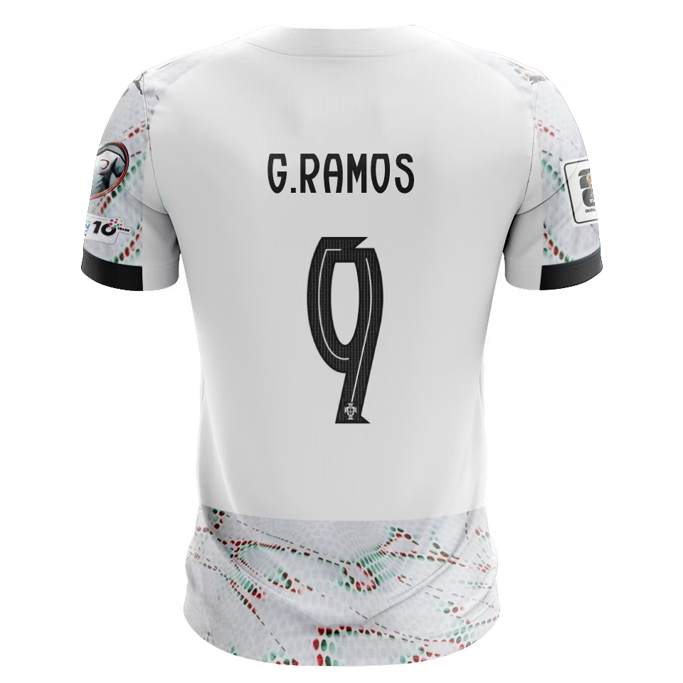 Camisola Portugal 2025 Alternativa Versão Adepto G.RAMOS #9