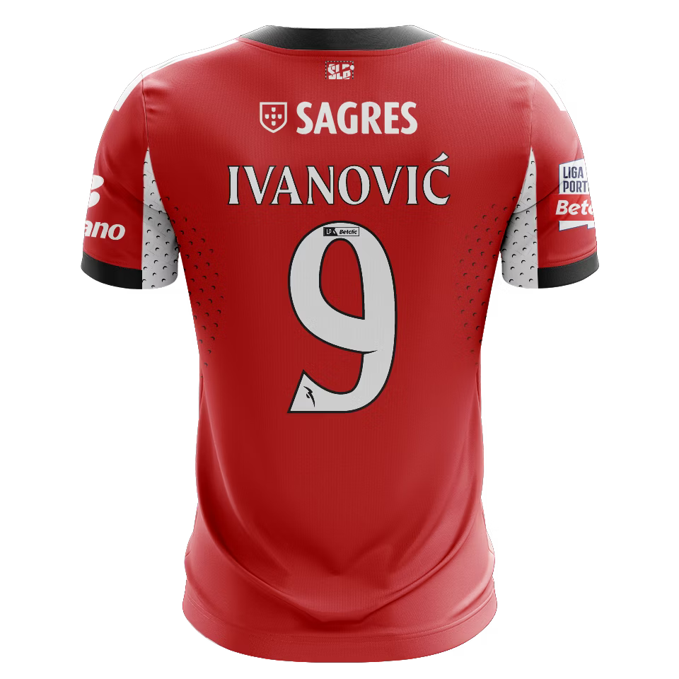 Camisola SLB 2025-26 Principal Versão Adepto IVANOVIC #9