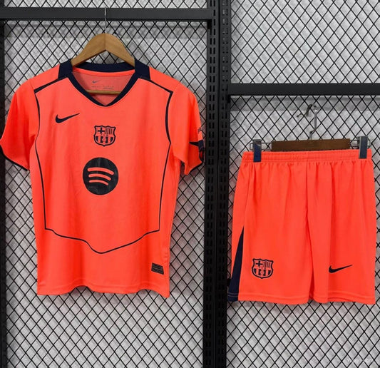 Kit Criança FC Barcelona 2025-26 Alternativo