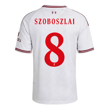 Camisola LIV 2026-27 Alternativa Branca UCL Versão Adepto SZOBOSZLAI #8