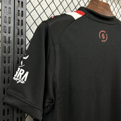 Camisola Real Sporting de Gijón 2025-26 Alternativa Preta Versão Adepto