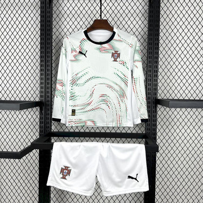 Kit Criança Manga Comprida Portugal 2025 Alternativo
