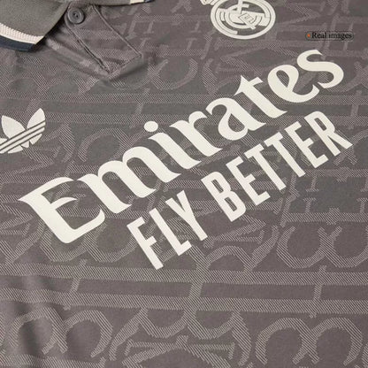 Camisola Real Madrid CF 2024-25 Alternativa Preta Versão Adepto