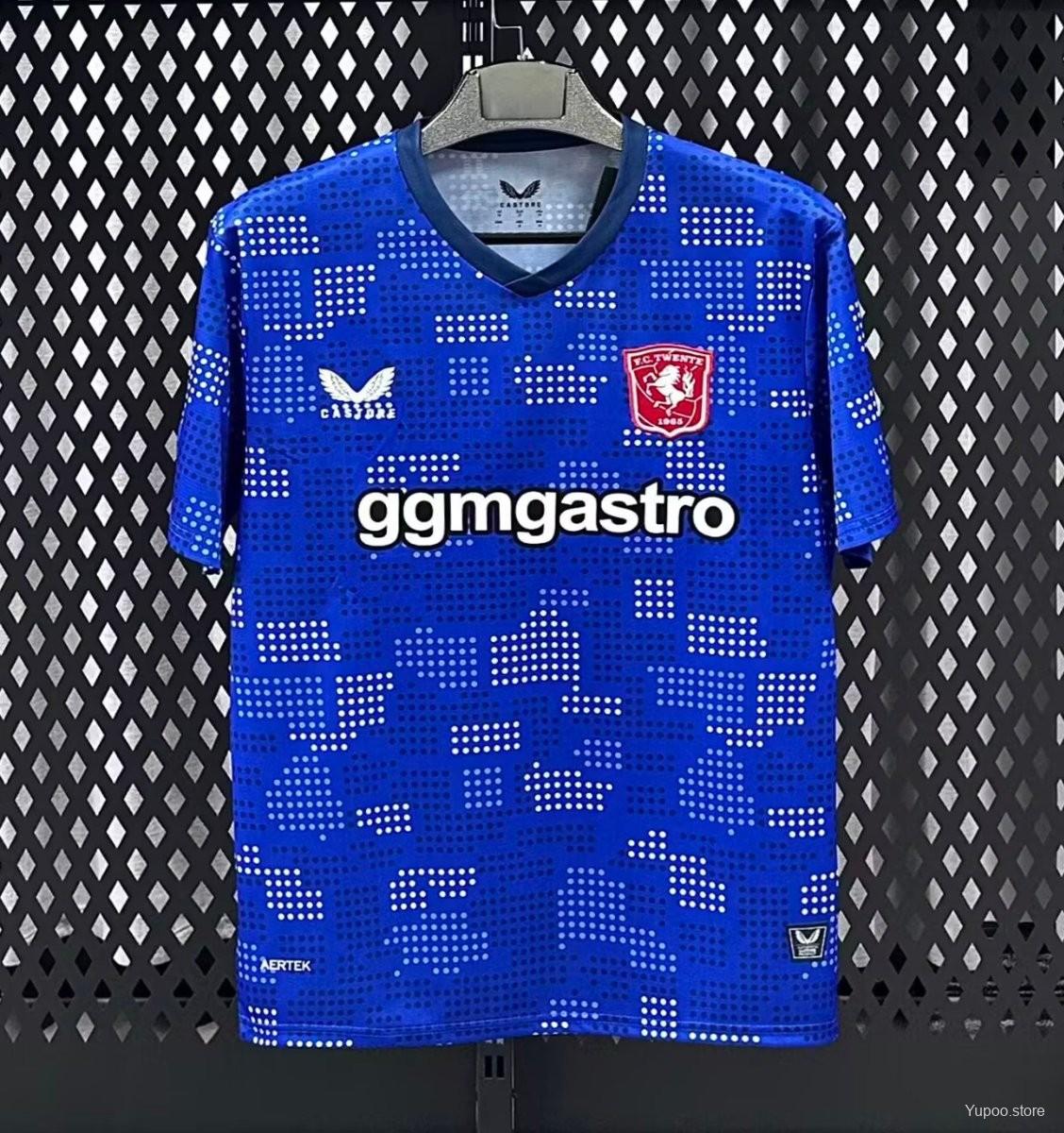 Camisola FC Twente 2025-26 Alternativa Azul Versão Adepto