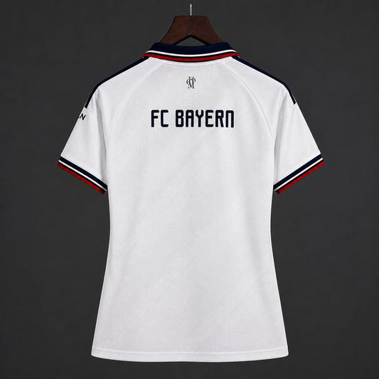 Camisola FC Bayern Munique 2026-27 Alternativa Branca Versão Mulher