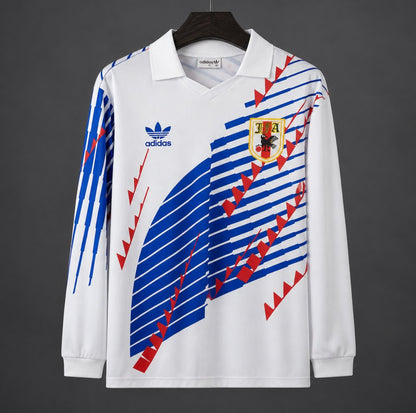 Camisola Manga Comprida Japão 1994 Alternativa Branca Versão Adepto