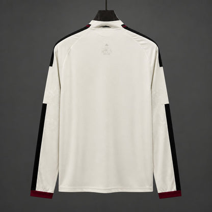 Camisola Manga Comprida M-UNITED 2026-27 Alternativa Branca Versão Adepto
