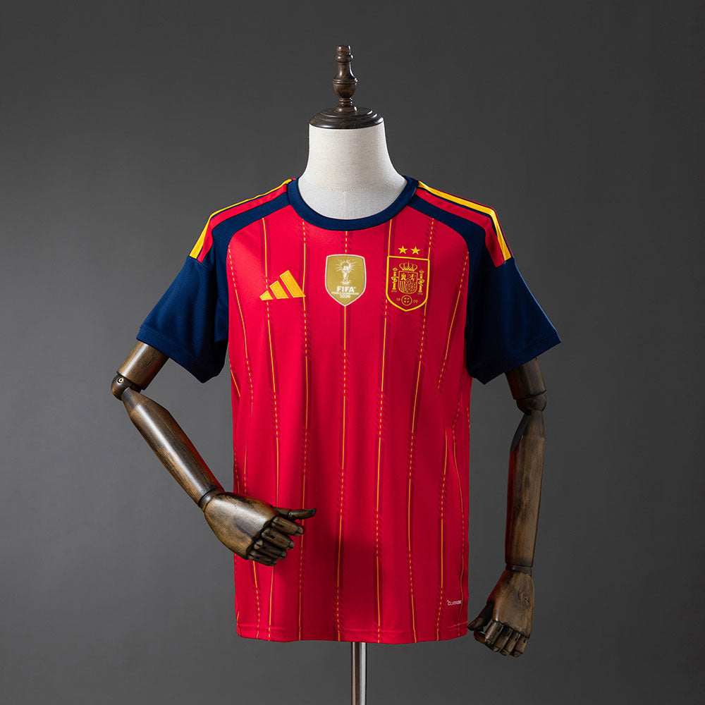 Camisola Espanha 2026 Principal 2 Estrelas Campeão Versão Adepto