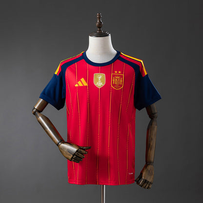 Camisola Espanha 2026 Principal 2 Estrelas Campeão Versão Adepto