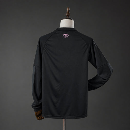 Camisola Manga Comprida Inter Miami CF 2026-27 Alternativa Preta Versão Adepto