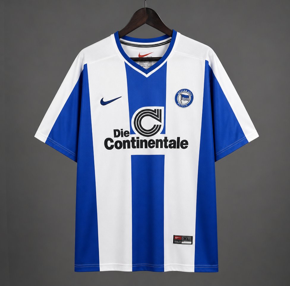 Camisola Hertha BSC 1999-00 Principal Versão Adepto