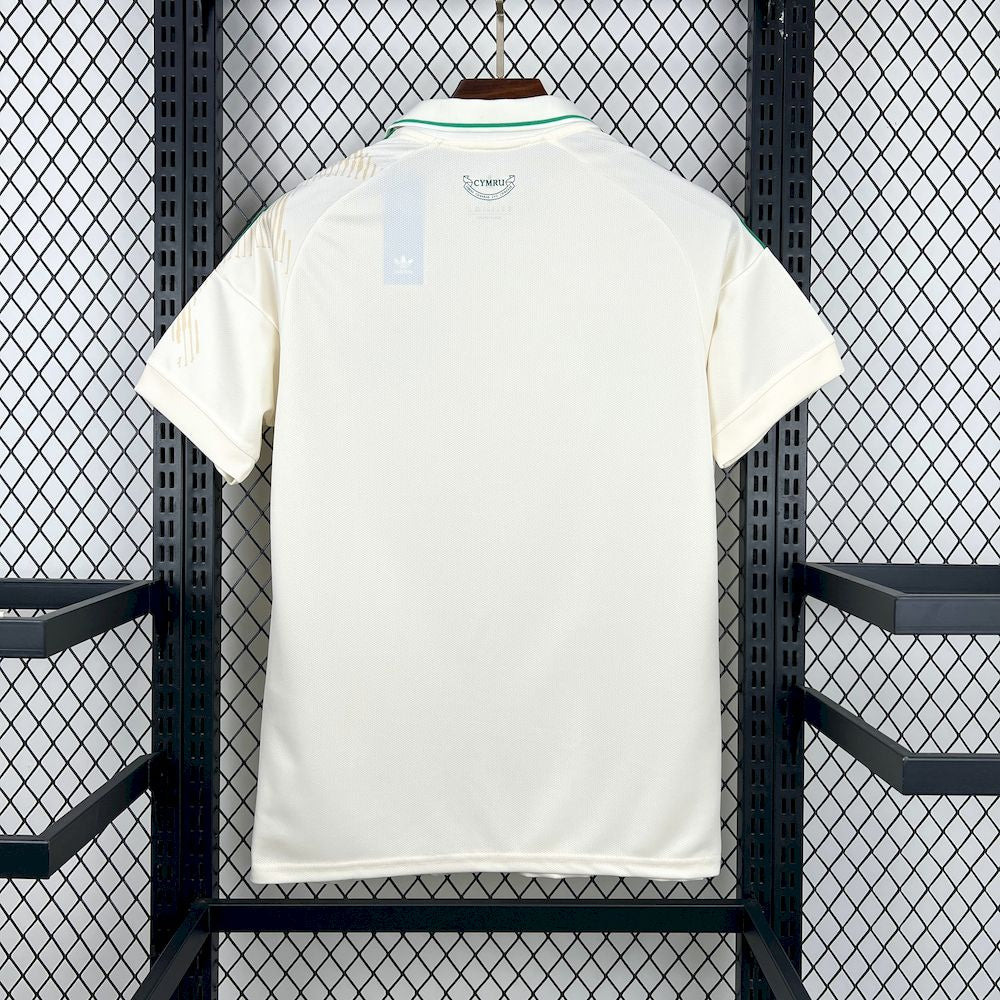 Camisola Pais de Gales 2026 Alternativa Creme WC Versão Adepto