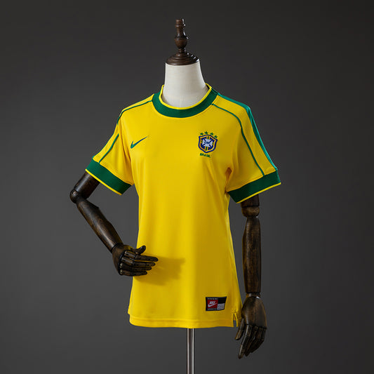 Camisola Brasil 1998 Principal Versão Mulher