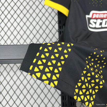 Camisola AEK Atenas 2025-26 Alternativa Preta Versão Adepto