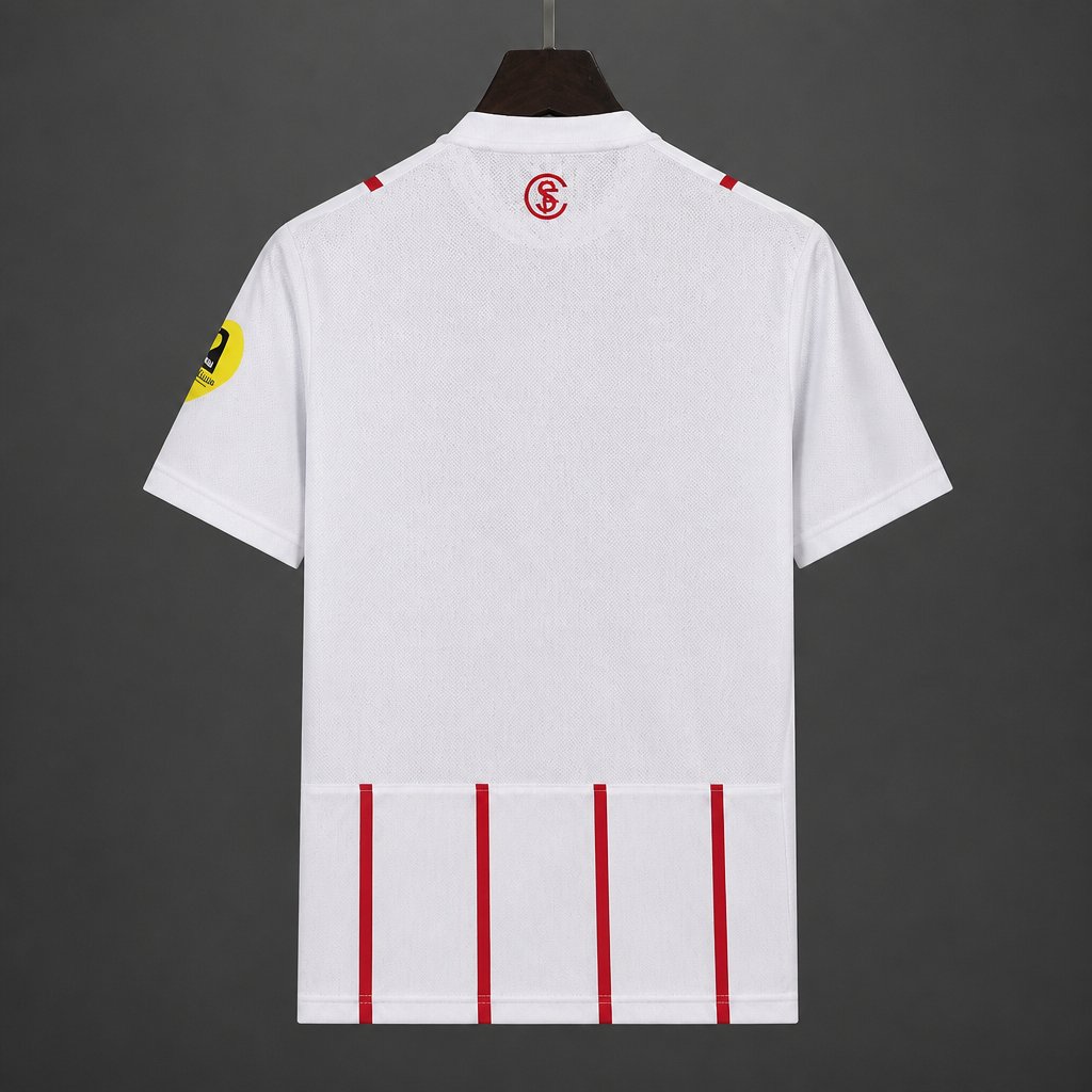 Camisola SC Freiburg 2026-27 Alternativa Branca Versão Adepto