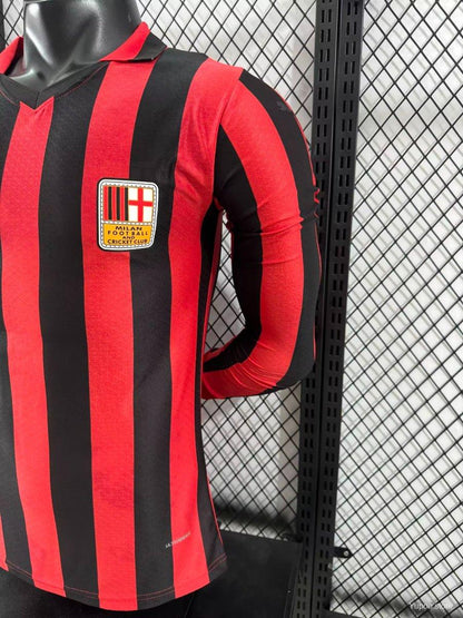 Camisola Manga Comprida Ac Milan 2024-25 Edição Especial 125º Aniversario Versão Jogador