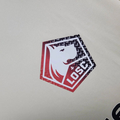 Camisola LOSC Lille 2025-26 Alternativa Branca Versão Adepto