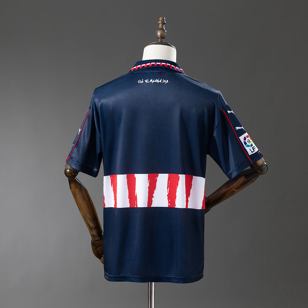 Camisola Atletico Madrid 1997-98 Alternativa Azul Versão Adepto