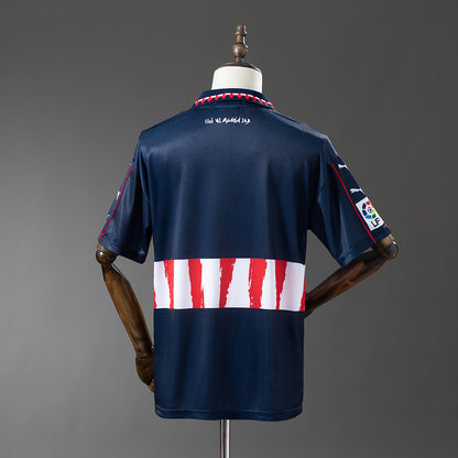 Camisola Atletico Madrid 1997-98 Alternativa Azul Versão Adepto