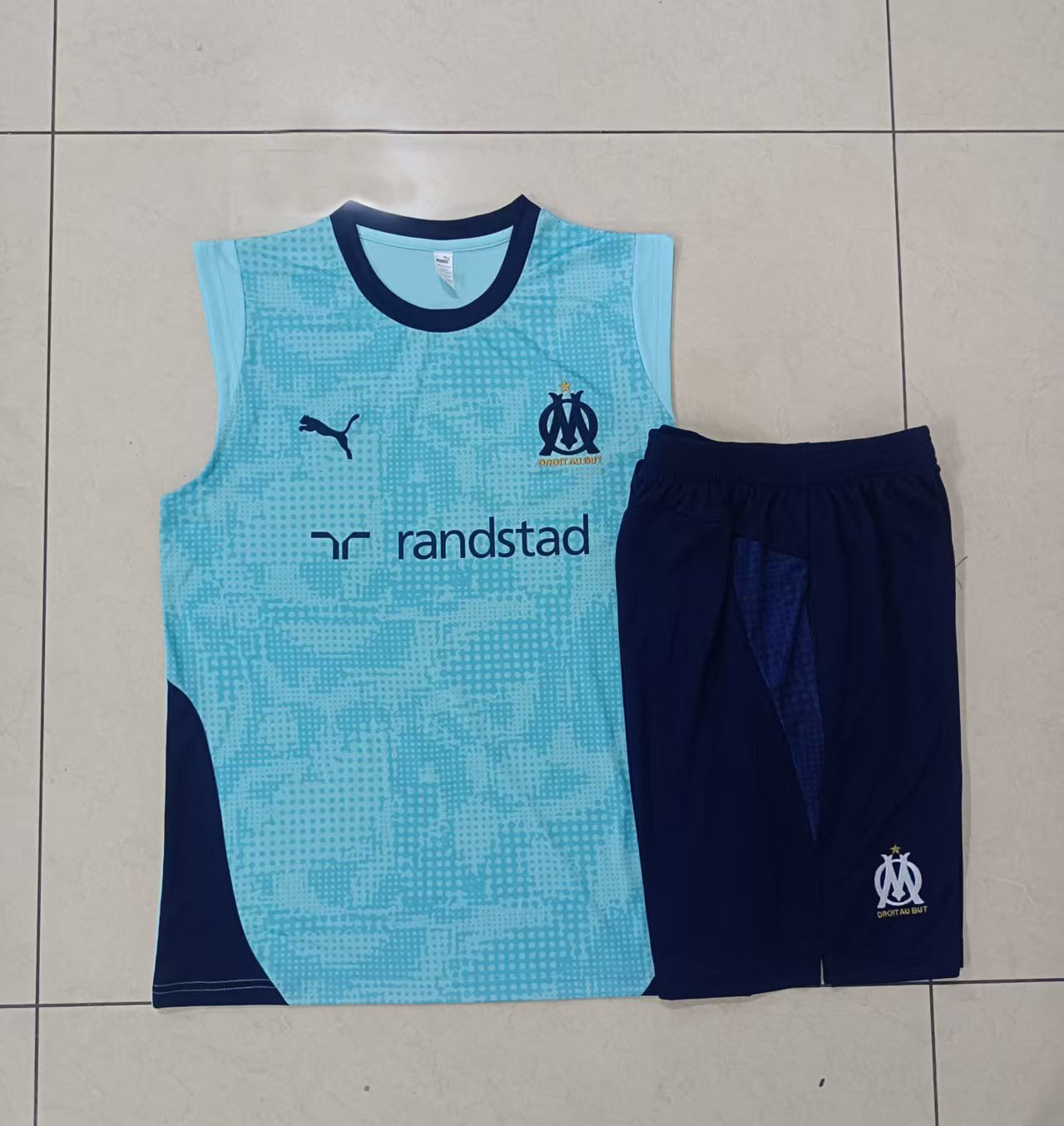 Kit Treino Manga Cava Olympique Marselha 2025-26