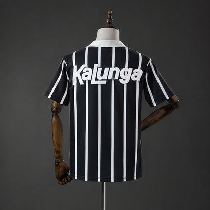 Camisola SC Corinthians 1990-91 Alternativa Preta Versão Adepto