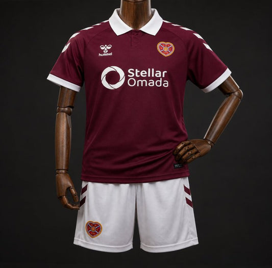 Kit Criança Heart of Midlothian FC 2026-27 Principal