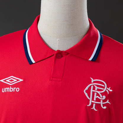 Camisola Rangers FC 2025-26 Alternativa Vermelha Versão Adepto