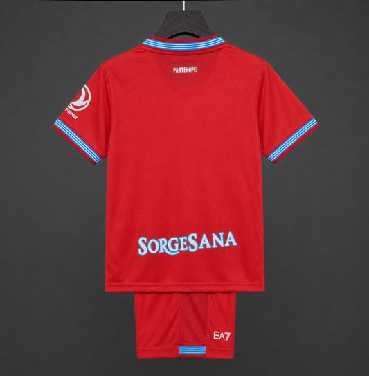 Kit Criança Napoles 2026-27 Alternativo Vermelho