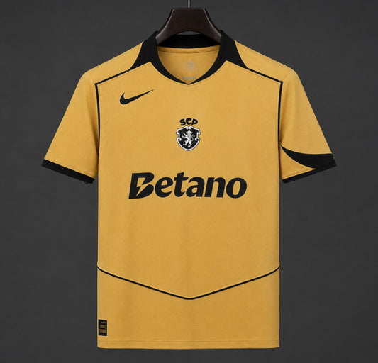 Camisola S.C.P. 2026-27 Alternativa Amarela Lisa Versão Adepto