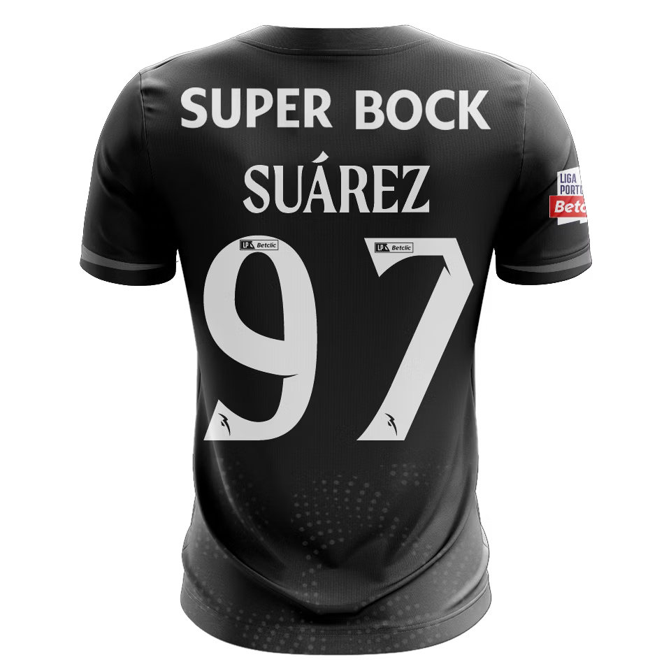 Camisola SCP 2025-26 Alternativa Preta Versão Adepto SUÁREZ #97